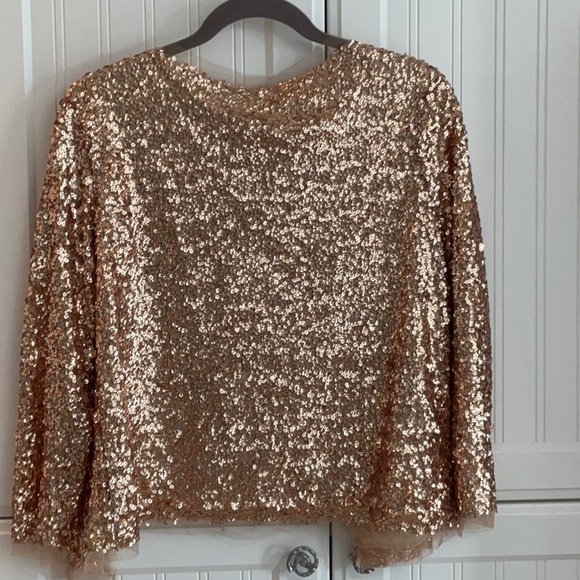NWT Oliver Gold Sequin Topper. MP Holiday Sparkle! - Picture 2 of 11